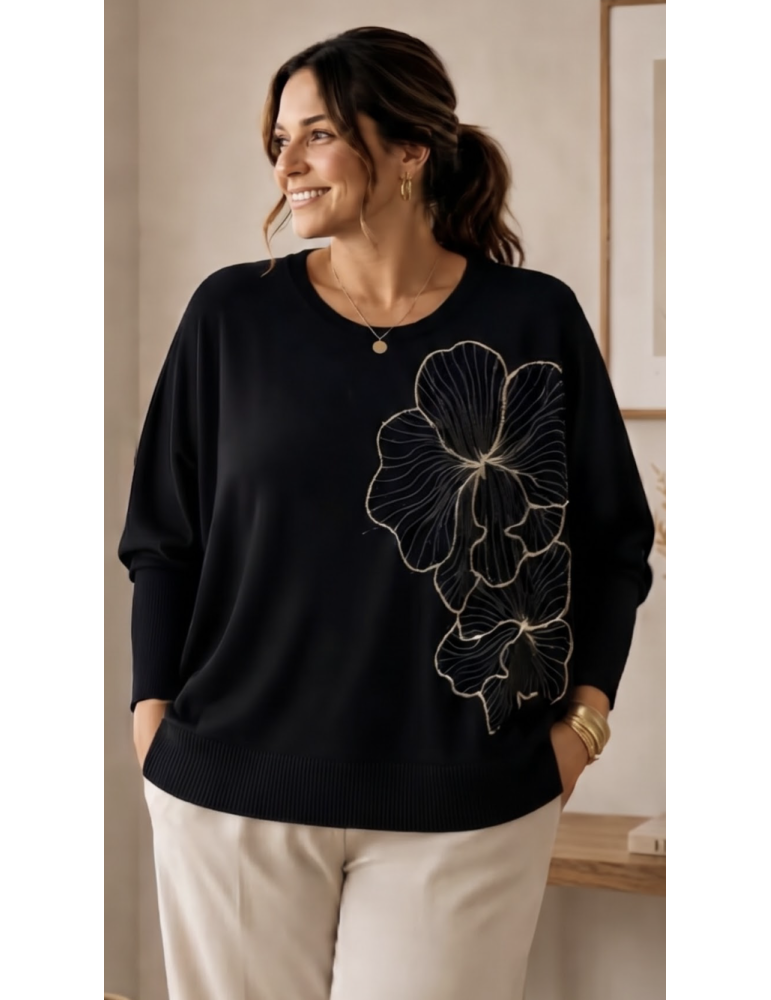 PULL CHIC BRODÉ