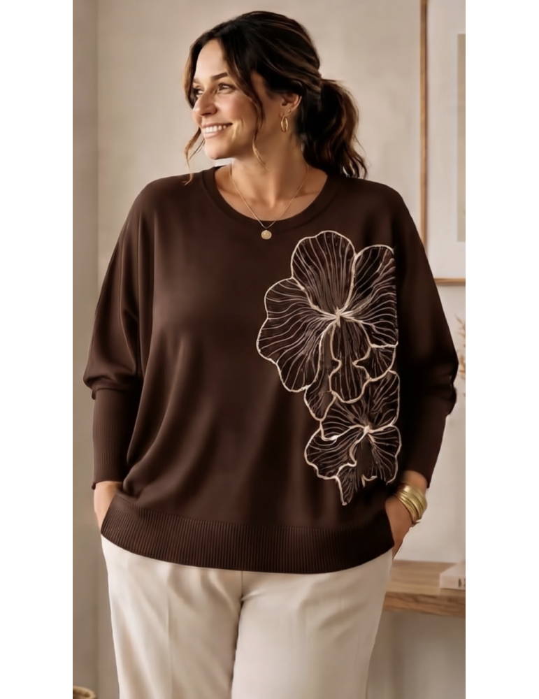 PULL CHIC BRODÉ