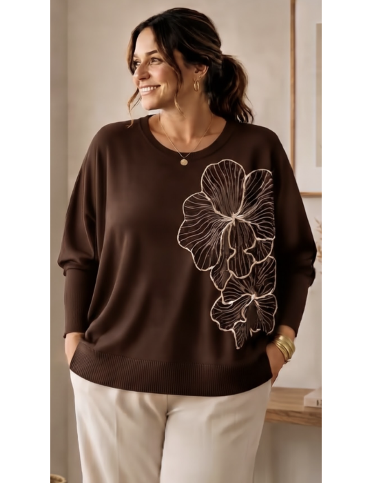 PULL CHIC BRODÉ