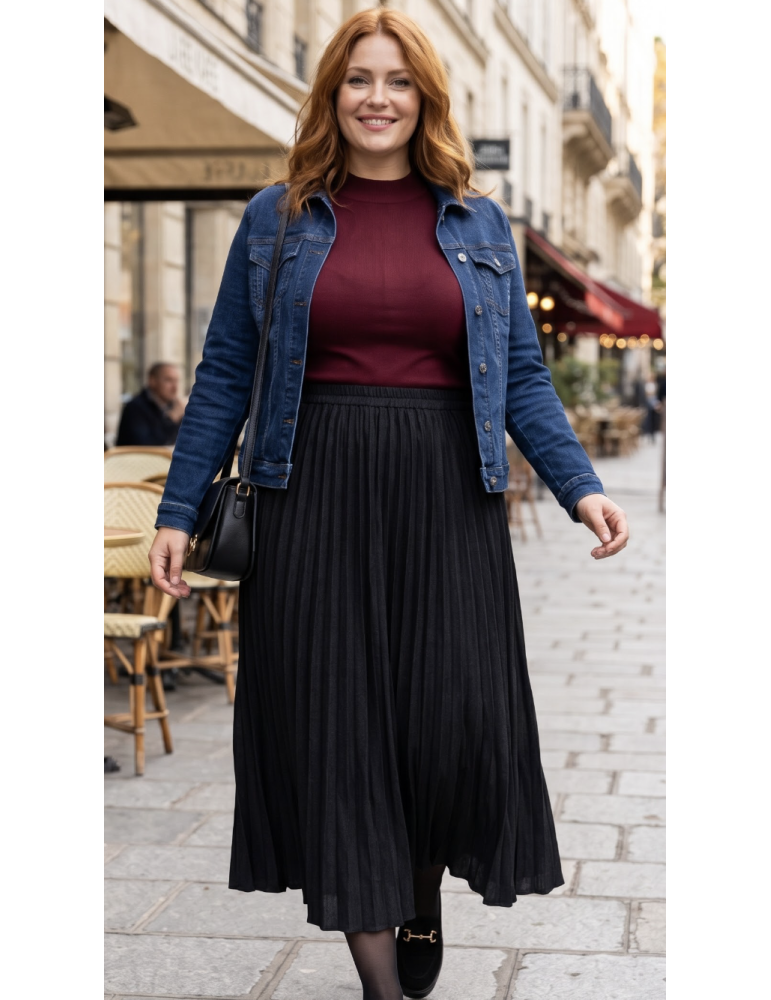 JUPE en Maille PLISSÉE