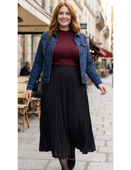 JUPE en Maille PLISSÉE