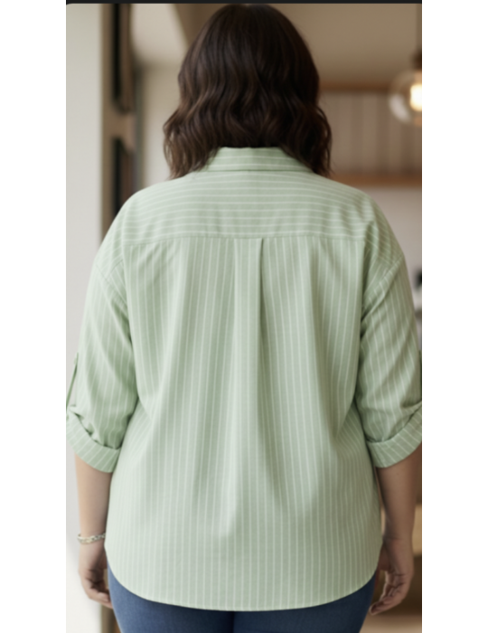 CHEMISE BRODÉE 100% COTON