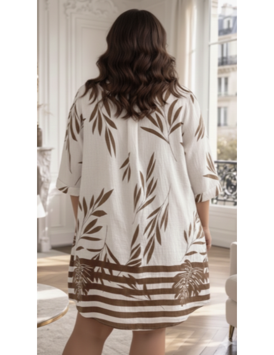 ROBE 80% COTON